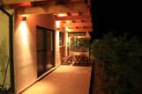 Limnos - Kalliopi Apartments, Terrasse Rückseite