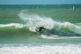 Dakhla - Westpoint Wassersportcenter, Kiteaction in der Welle