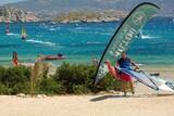 Karpathos - Meltemi Windsurfing Devils Bay, Blick auf das Surfgeschehen