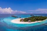 Malediven Angaga Island Resort Aerial