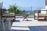 Rhodos Theologos - Nikos Ikies, Deluxe Zimmer Meerblick, Terrasse