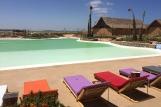 Dakhla - Westpoint Hotel, Blick vom Pool Richtung Spot