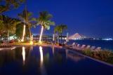 Cabarete, Velero Beach Resort, Abendstimmung Pool