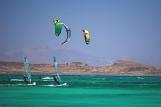 Fuerteventura Corralejo - Flag Beach Windsurf Center, Surfer und Kiter