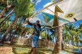 Mauritius - Le Morne - ION CLUB, man at work
