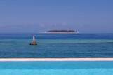 Zanzibar - Sunshine Marine Lodge, Blick auf Mnemba Atoll