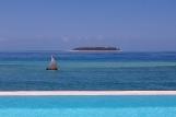 Zanzibar - Sunshine Marine Lodge, Blick auf Mnemba Atoll