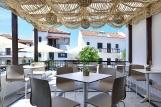 Samos, Hotel Kalidon, Frühstücksterrasse