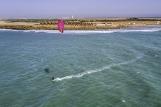 Dakhla - Westpoint Wassersportcenter, Kiteaction Luftansicht