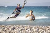 Rhodos Theologos - Kite Action am Strand