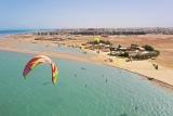 El Gouna - Kiteboarding-Club, toller Blick Richtung El Gouna
