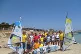 Karpathos, Meltemi Windsurfing Lagune, Gruppe Kinder