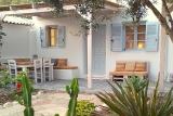 Naxos - Flisvos seaside Studios & Apartments, Appartement mit Garten und 2 Bädern, Terrasse