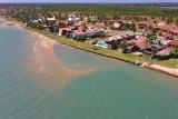 Ilha do Guajiru - 7 Beaufort, Strand und Station-Pousada von oben
