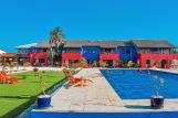 Bonaire - Sorobon Apartments, Blick Richtung Apartmenthaus mit Garten