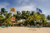 Cabarete, Cabarete Windsportsclub, Blick vom Wasser auf die Station