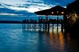 Kalimantan - Nabucco Island Resort, Abendstimmung