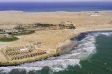 Dakhla - Westpoint Surf School, Wellenrevier von oben
