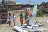 Karpathos, Meltemi Windsurfing Lagune, Schulung Strand